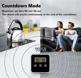 Firesmiths digital BBQ thermometer featuring a programmable countdown timer, stainless steel temperature probe, and audible alarm for accurate monitoring of grilling, smoking, and cooking times.