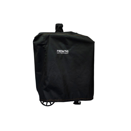 Heavy-duty Firesmiths Hero Smoker & Grill weather cover made from durable, water-resistant fabric to protect your smoker from rain, dust, UV exposure, and outdoor elements year-round.