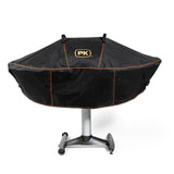 Heavy-duty weather-resistant Firesmiths PK Series grill cover designed to protect your charcoal grill from rain, dust, UV exposure, and outdoor elements while ensuring a secure fit.