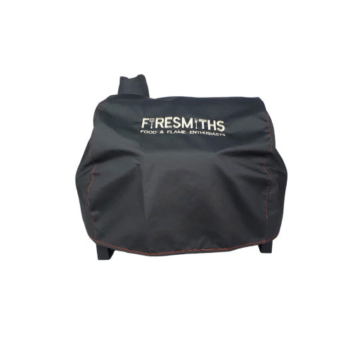 Heavy-duty Firesmiths PK Series weather cover made from durable, water-resistant fabric to protect your PK charcoal grill from rain, dust, UV exposure, and outdoor elements while extending its lifespan.