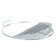 Stainless steel circular cooking grill grate for the Firesmiths Hero Smoker & Grill, featuring a durable heavy-duty design with integrated lifting handles for even heat distribution and premium wood-fired grilling.
